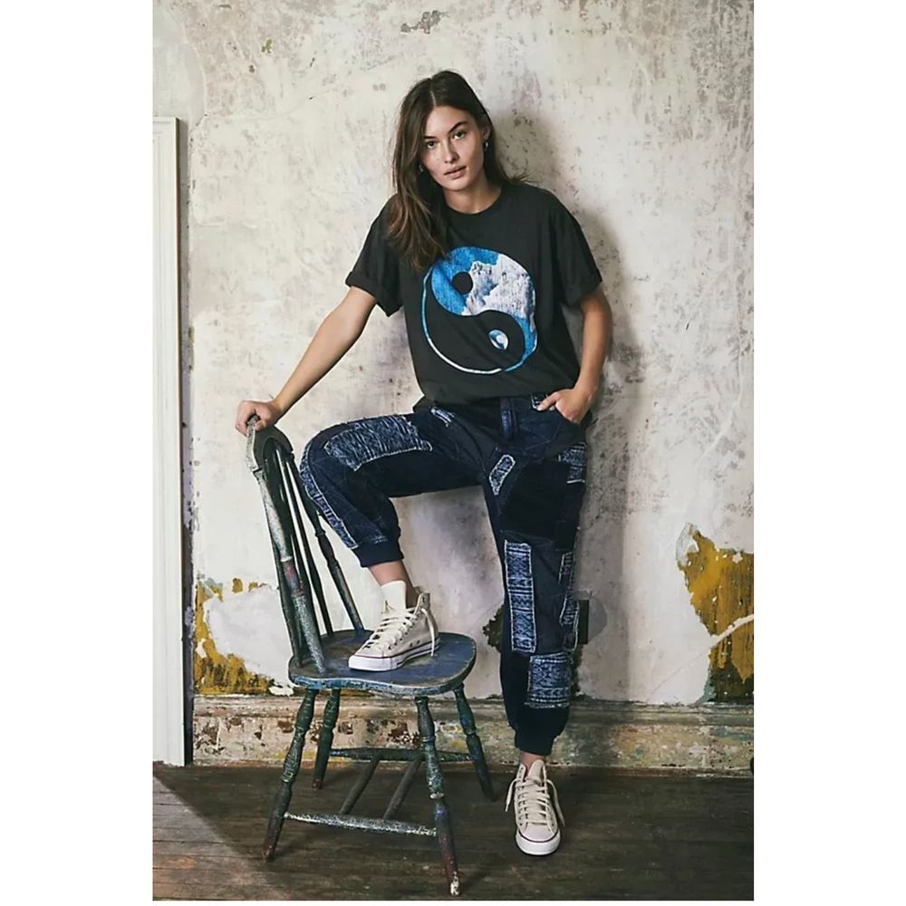 New Free People Sikta Jeans Jogger Size S